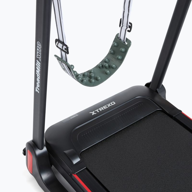 Bėgimo takelis XTREXO X110+ su masažuokliu, juodas 11