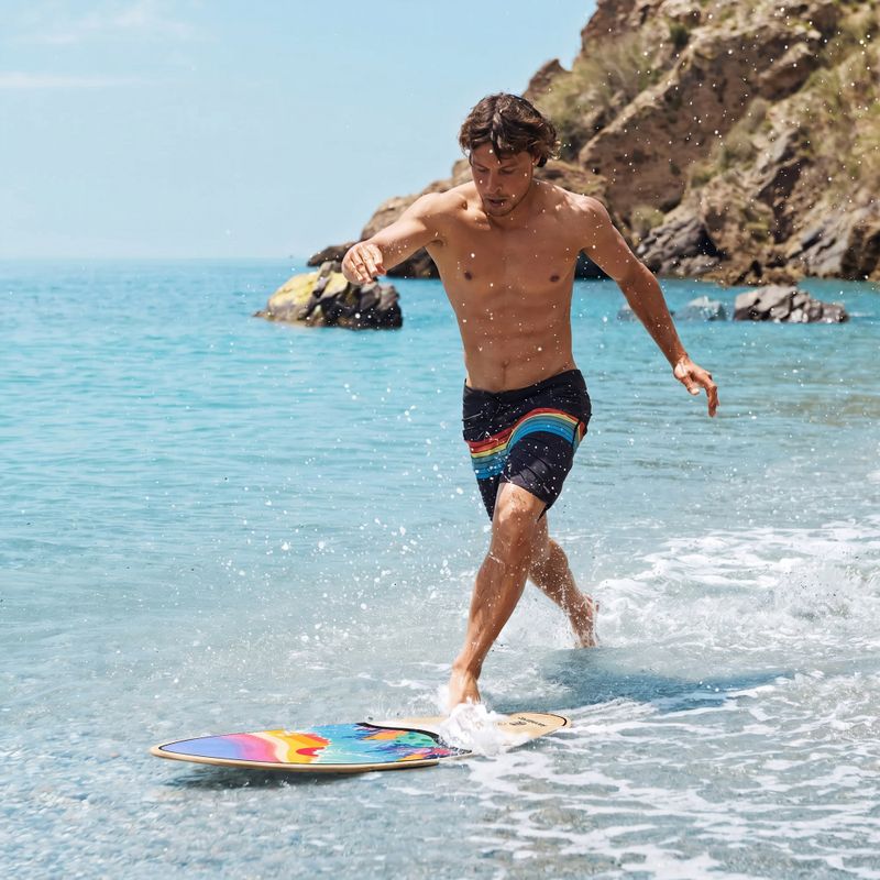 Skimboardo lenta AQUASTIC Lagoon 39" colorful 4