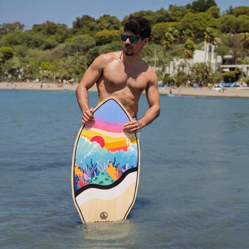 Skimboardo lenta AQUASTIC Lagoon 39" colorful 5