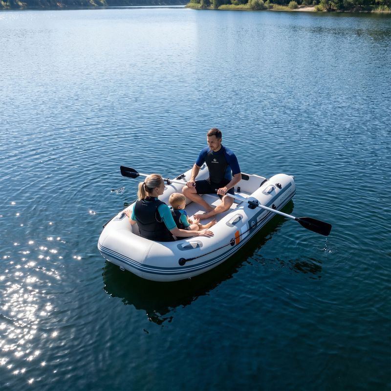 4 vietų pontonas AQUASTIC DS Hybrid pilkas 17