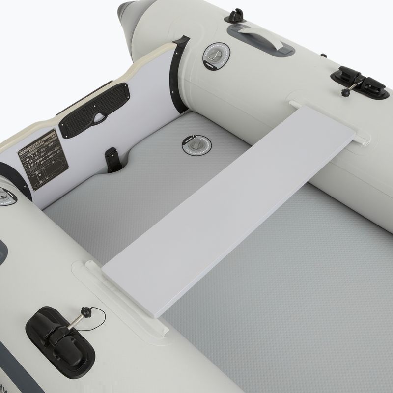 Pripučiamas valtis 4-osobowy AQUASTIC DS Hybrid pilkas 7