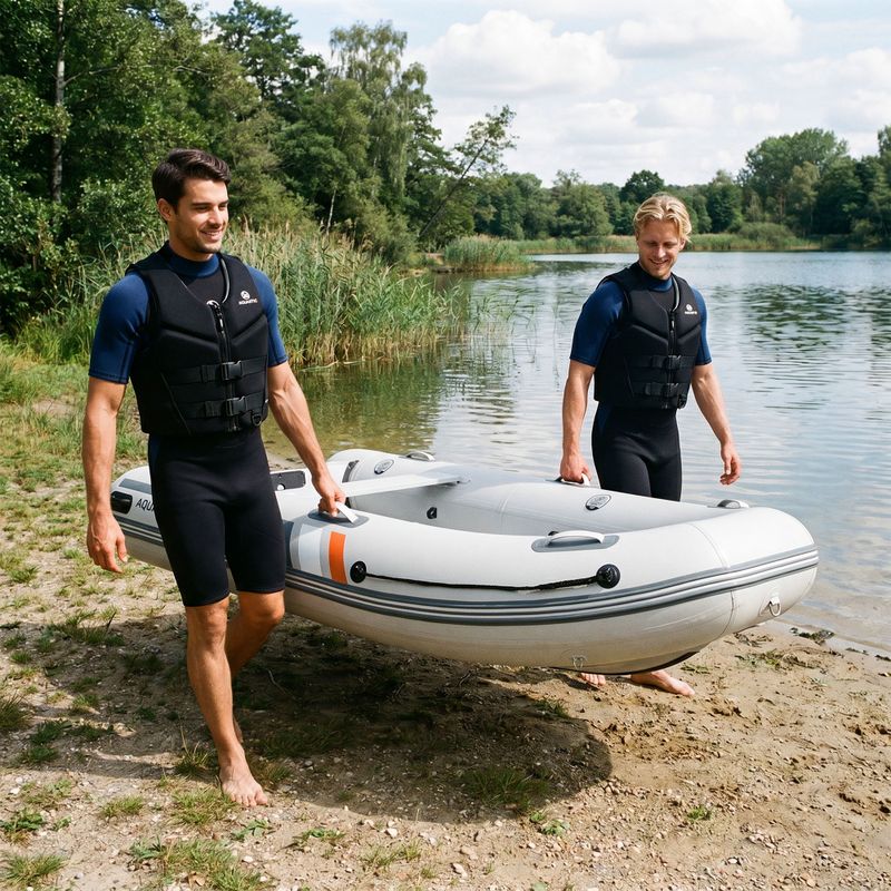 5 vietų pontonas AQUASTIC DS Hybrid pilkas 13