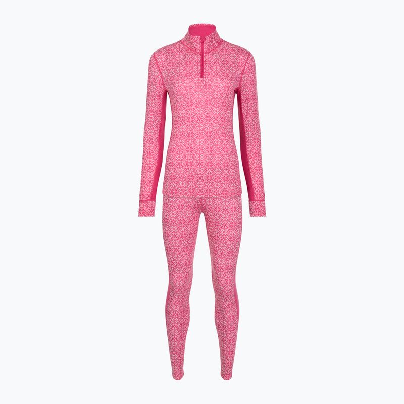 Moteriškas termo apatinio trikotažo komplektas Woolcano SET1121 Pink