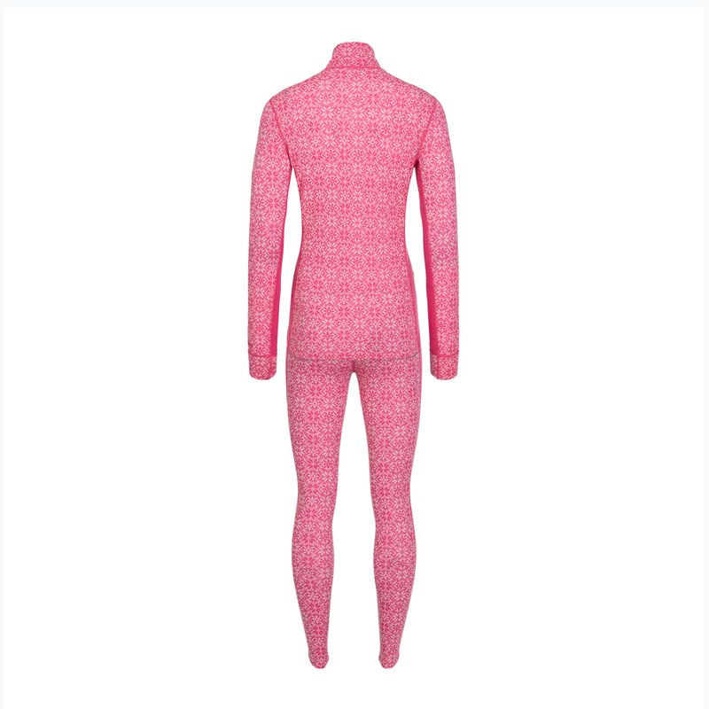 Moteriškas termo apatinio trikotažo komplektas Woolcano SET1121 Pink 2