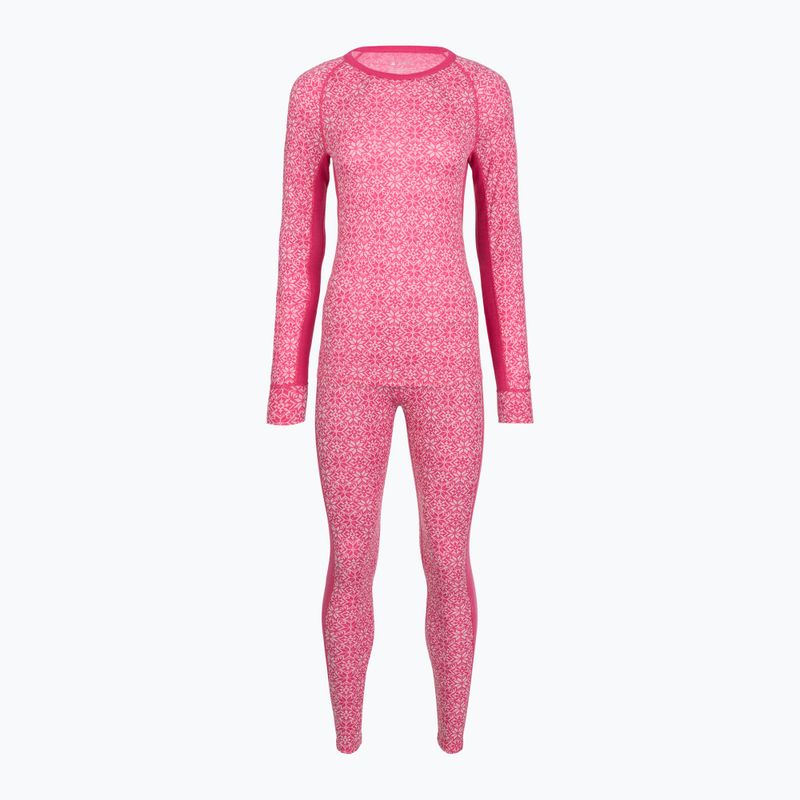 Moteriškas termo apatinio trikotažo komplektas Woolcano SET1109 Pink
