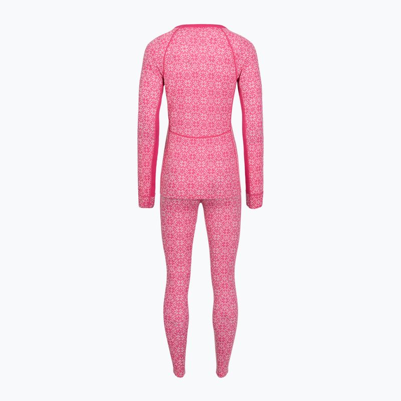 Moteriškas termo apatinio trikotažo komplektas Woolcano SET1109 Pink 2