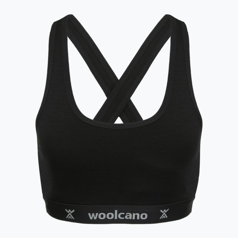 Liemenėlė Woolcano BRA1111 Czarny