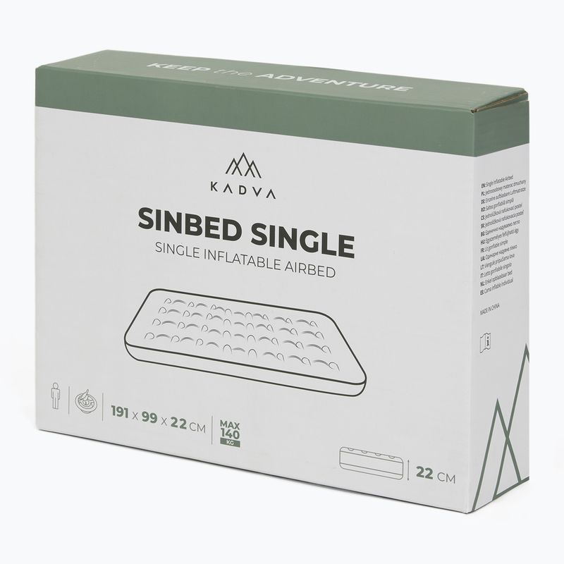 Pripučiamas čiužinys KADVA Sinbed Single mėlynas 8