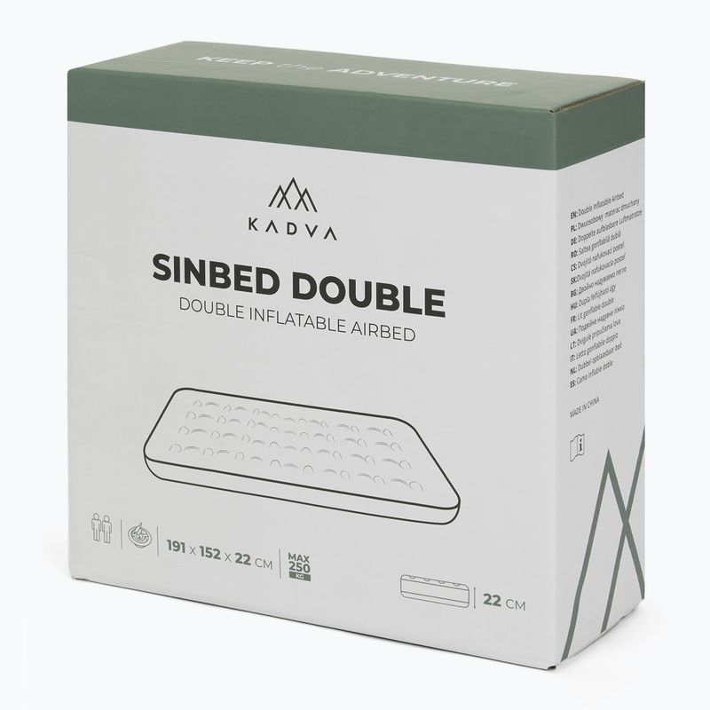 Pripučiamas čiužinys Kadva Sinbed Double mėlynas 8