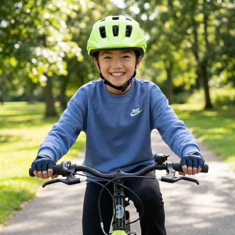 Vaikiškas dviračio šalmas ATTABO Khola green 5