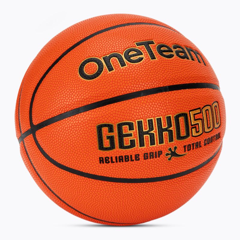 Krepšinio kamuolys OneTeam GEKKO 6 orange 2