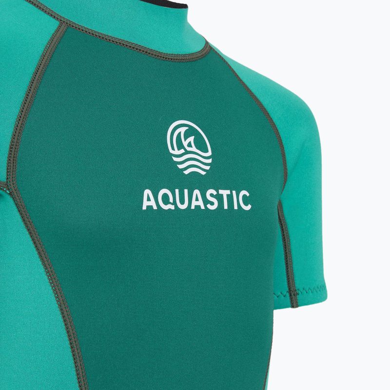 Vaikiškas plaukimo kostiumas AQUASTIC Wavey Jrg 2 mm turquoise 5