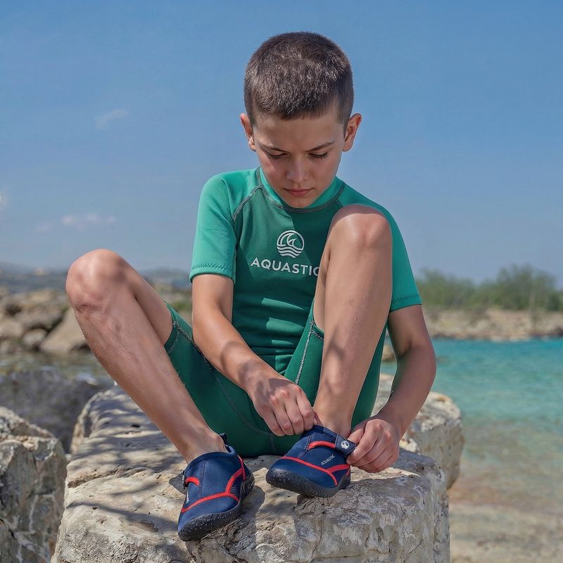 Vaikiški vandens batai AQUASTIC Nino navy blue/red 11