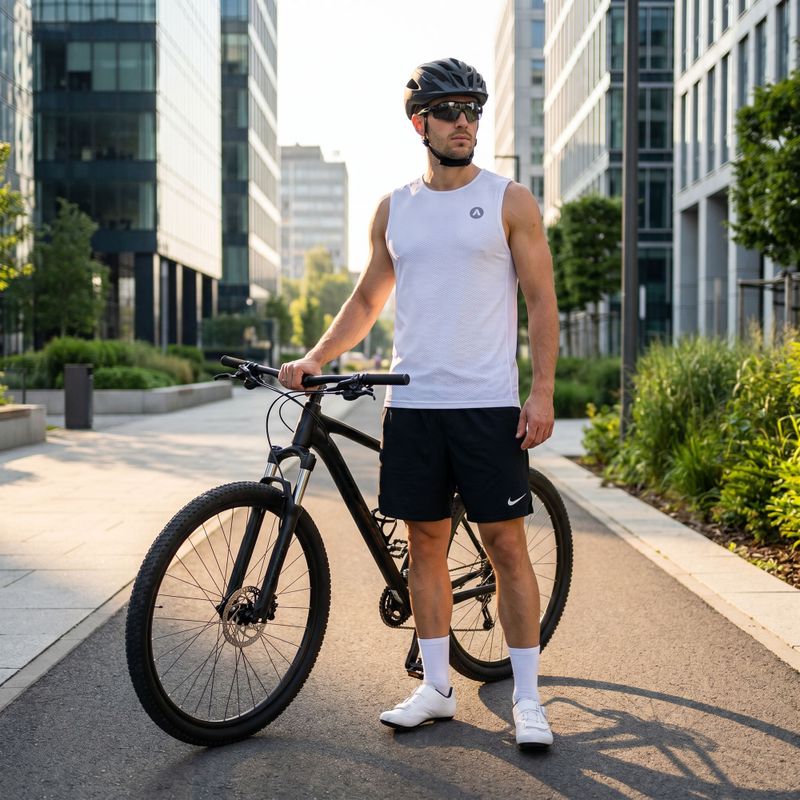 Dviračių vyriški marškinėliai ATTABO Essential 2 pcs. white 11