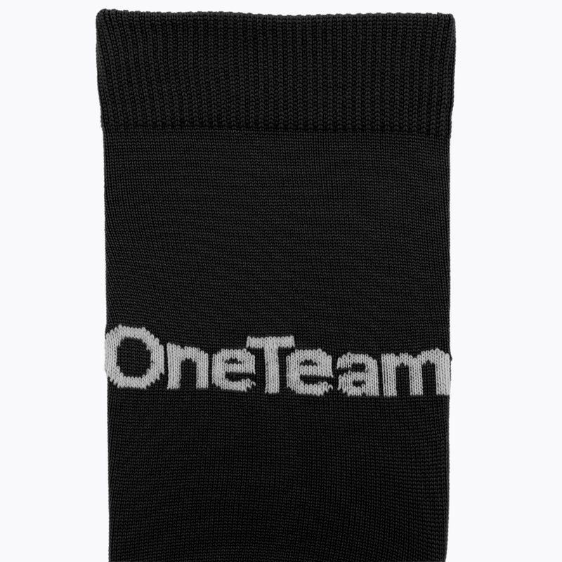 Vaikiškos futbolo kojinės OneTeam Precision football socks rinkinys 2-pack juodos 3