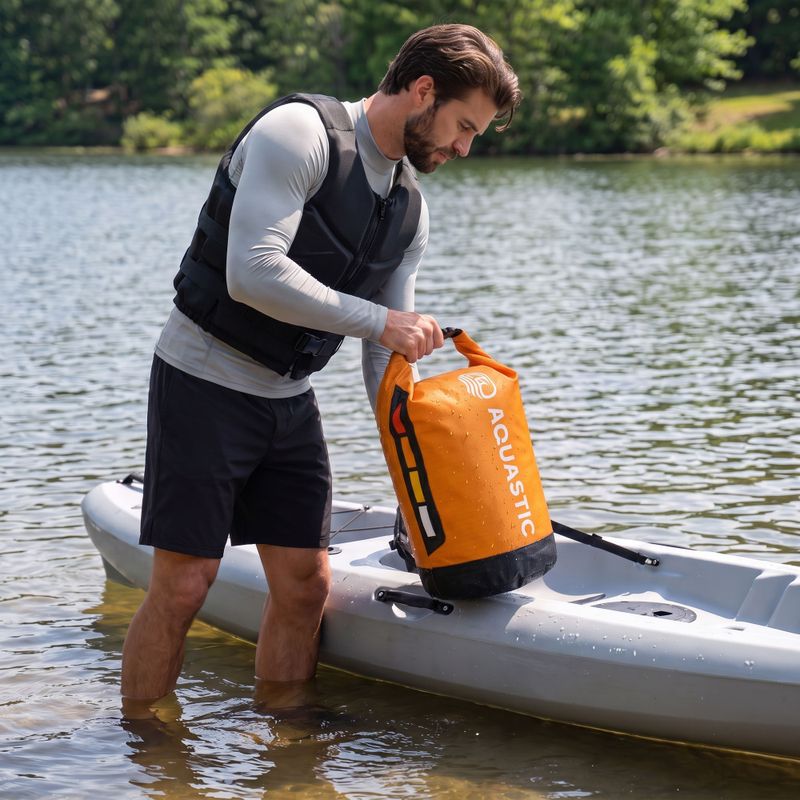 Neperšlampamas maišas AQUASTIC Dry Bag 20 l Nylon/TPU orange 2