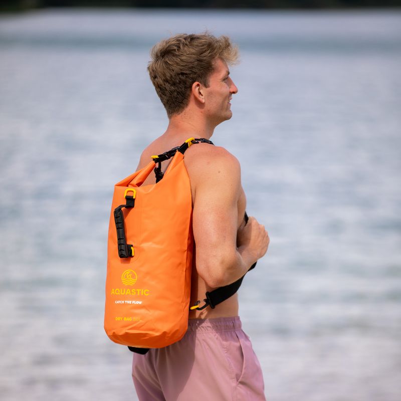 Vandeniui atsparus maišas AQUASTIC Dry Bag 20 l oranžinis 9