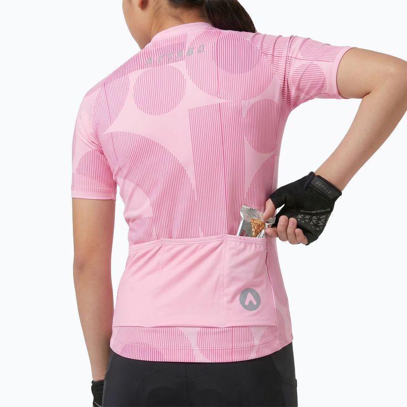 Vaikiški dviratininko marškinėliai ATTABO Vites WMNS pink 4