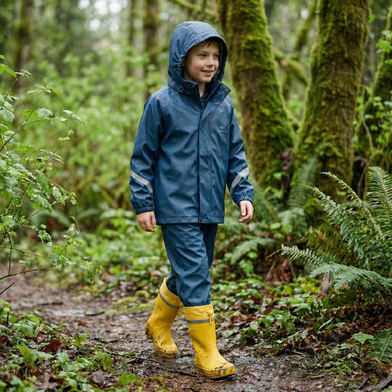 Vaikiški guminiai batai KADVA PuddleProof JR su atšvaitiniais elementais geltoni 3