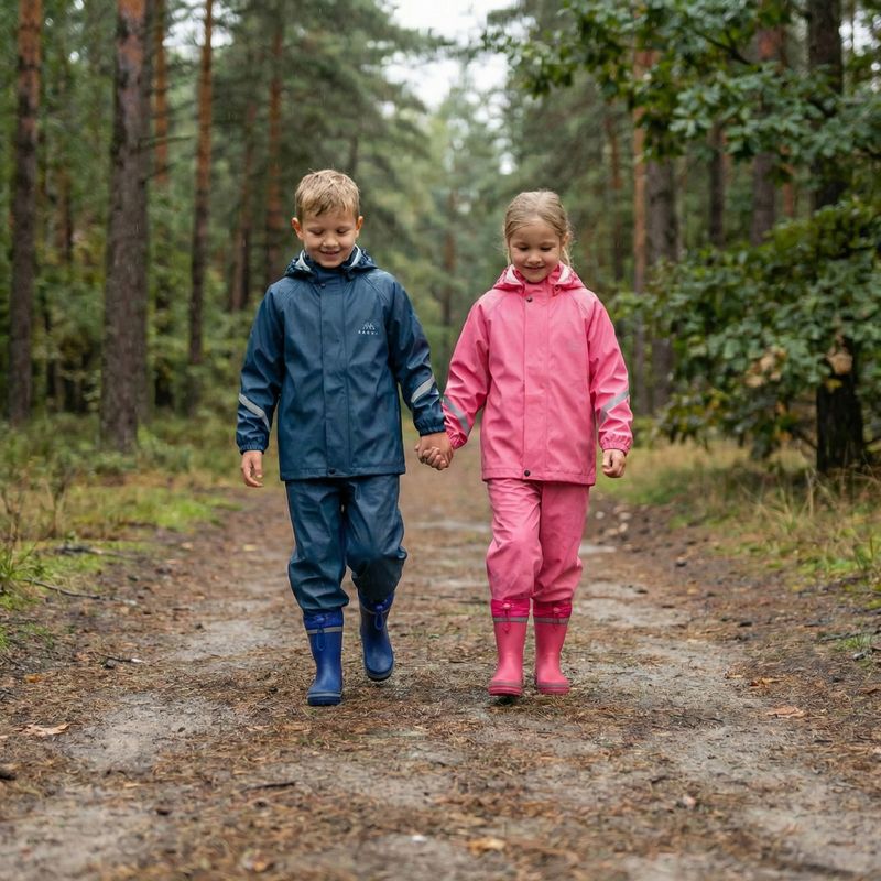 Vaikiški guminiai batai KADVA PuddleProof JR su atšvaitiniais elementais mėlyni 4