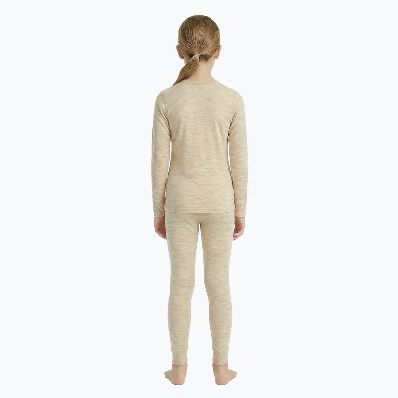 Vaikiškas termoaktyvus apatinių rinkinys WOOLCANO Merino SET0683 beige 3