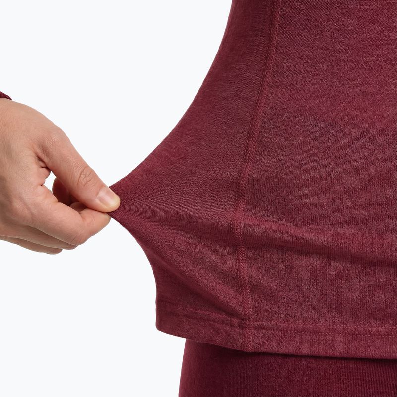 Moteriškas termoaktyvus apatinių komplektas WOOLCANO Merino SET0543 burgundy 7