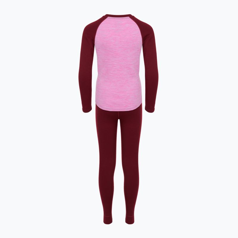 Vaikiškas termoaktyvus apatinis komplektas WOOLCANO Merino SET0982 purple 9