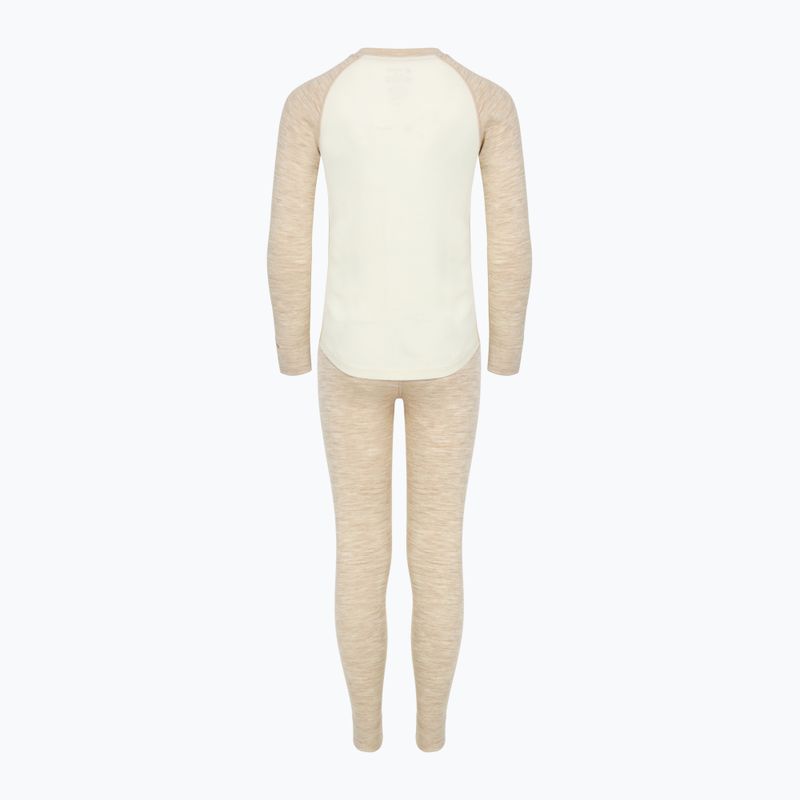 Vaikiškas termoaktyvus apatinis komplektas WOOLCANO Merino SET0982 beige 9