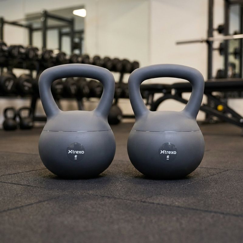 Minkštas kettlebell XTREXO 4 kg grey 5