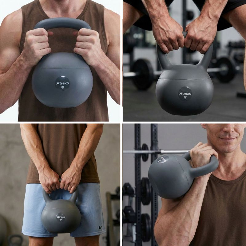 Kettlebell SOFT XTREXO 10 kg pilkas 6