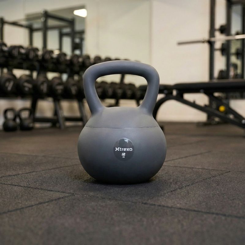 Kettlebell SOFT XTREXO 12 kg pilkas 5