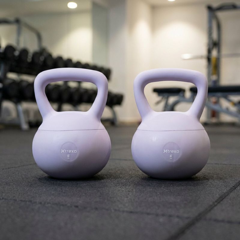 Minkštas kettlebell XTREXO 6 kg purple 5