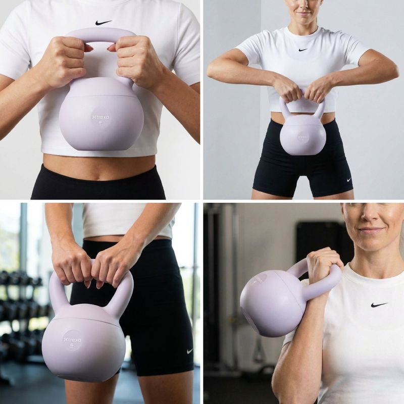 Minkštas kettlebell XTREXO 6 kg purple 6