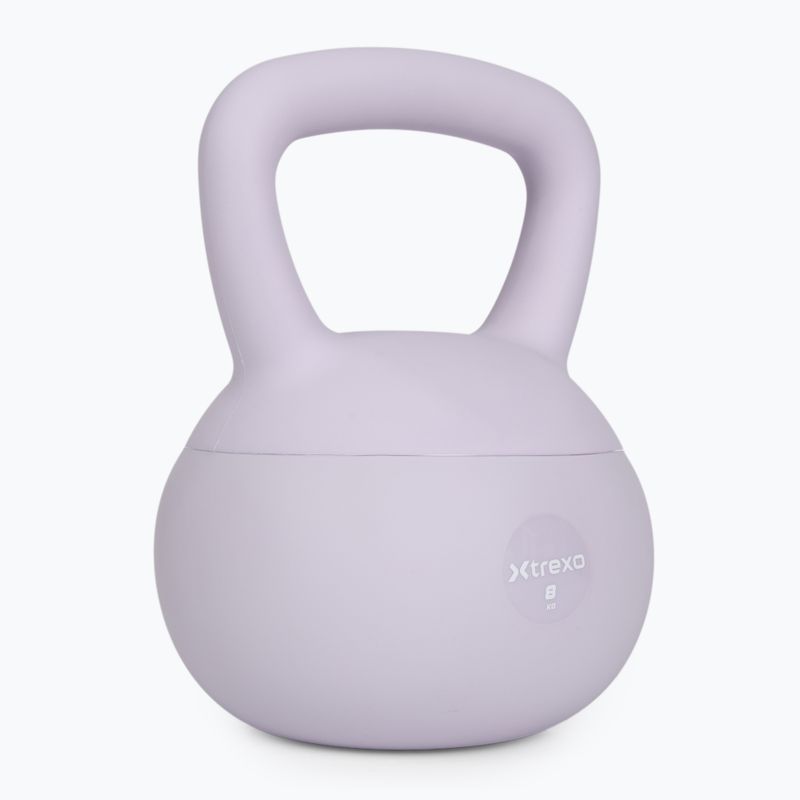 Minkštas kettlebell XTREXO 8 kg purple