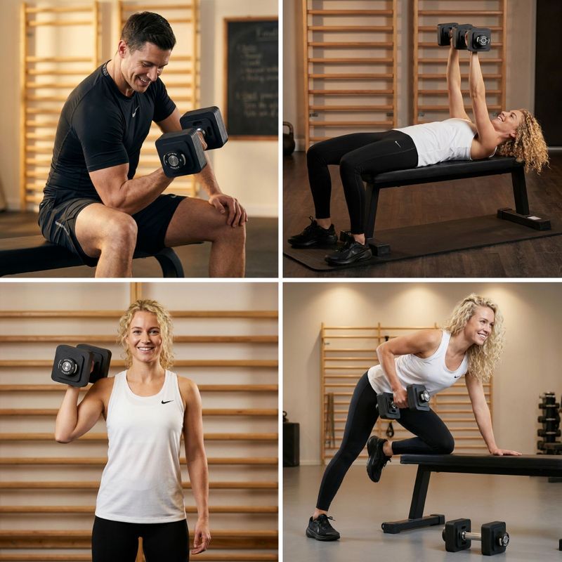 Reguliuojamas hantelis XTREXO 15 kg black 5