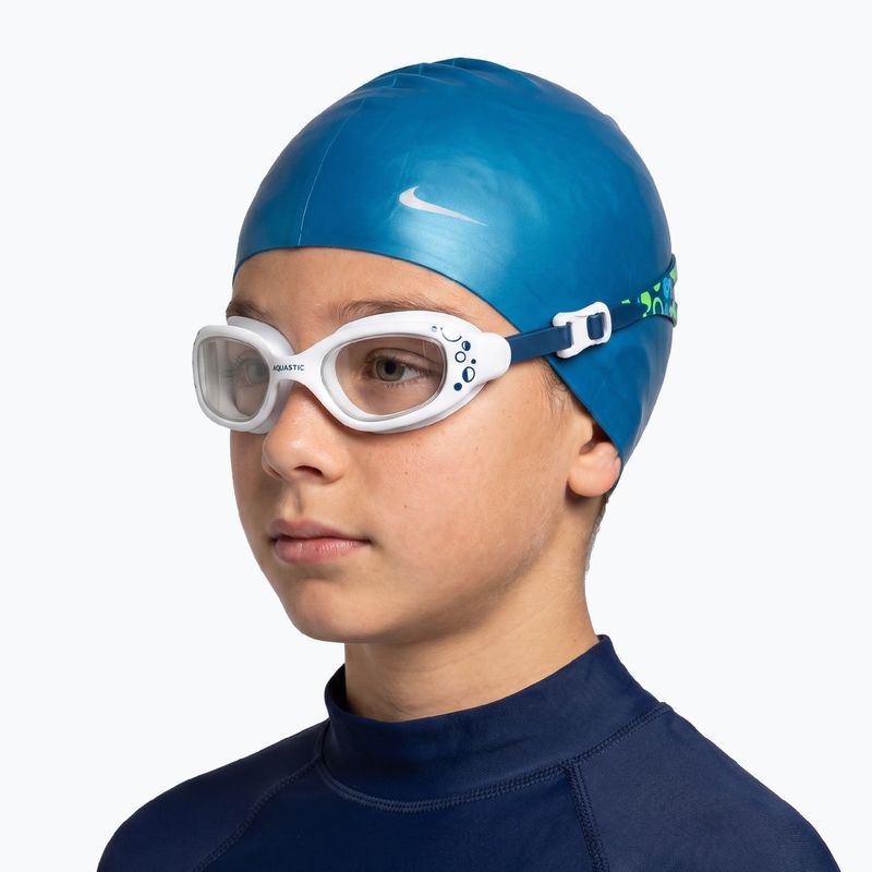 Vaikiški plaukimo akiniai AQUASTIC Spinny blue 4