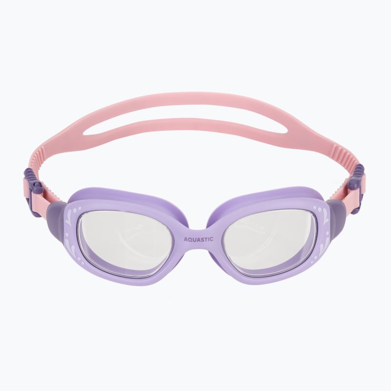 Vaikiški plaukimo akiniai AQUASTIC Spinny purple 8