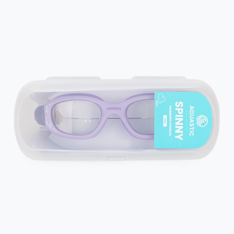 Vaikiški plaukimo akiniai AQUASTIC Spinny purple 11