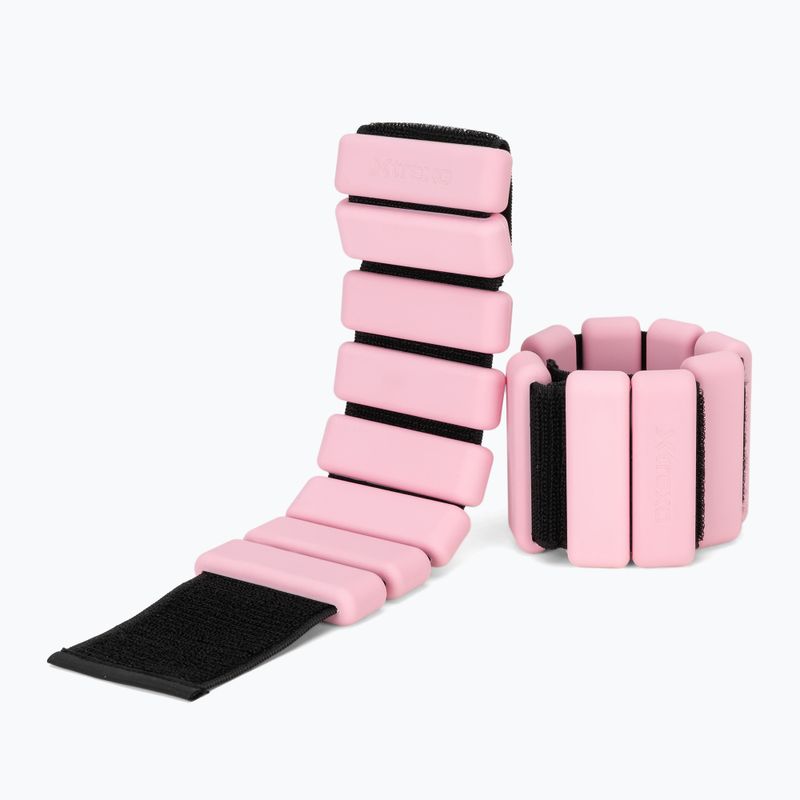 Sunkūs diržai kulkšnių ir riešų žastams  XTREXO SCULPT 2 x 0,5 kg pink 3