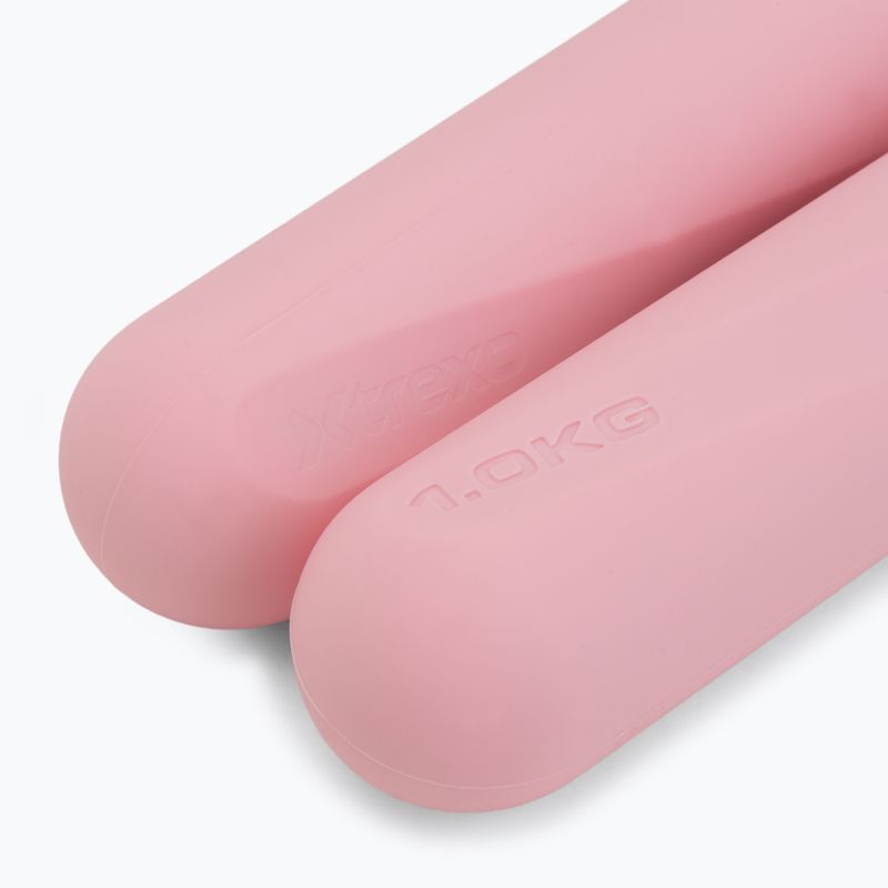Svarmenų rinkinys XTREXO SCULPT 2 x 1 kg pink 5
