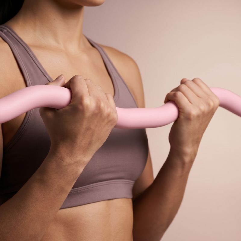 Lenkta štanga XTREXO SCULPT 90 cm rožinė 6