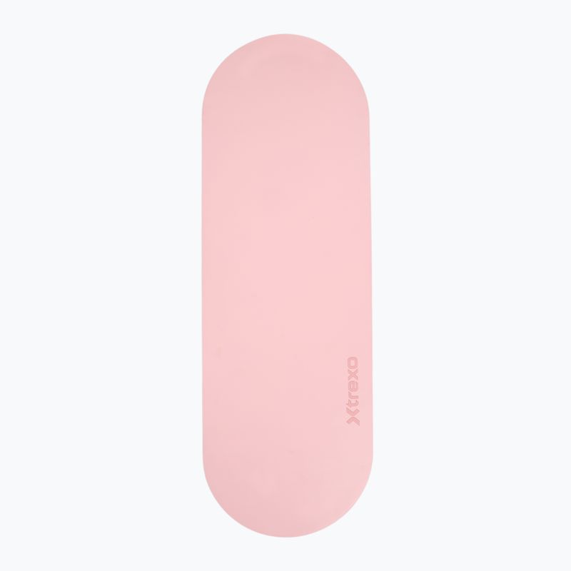 Pratimų ir jogos kilimėlis XTREXO SCULPT rounded 183 x 61 cm pink