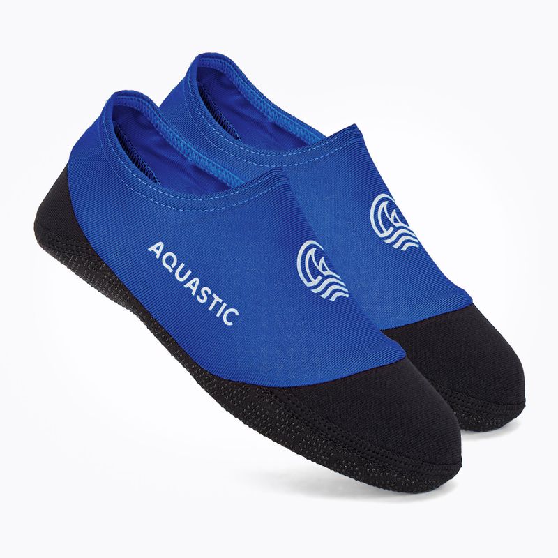 Vaikiškos baseino kojinės AQUASTIC Seavie Anti-Slip mėlynos