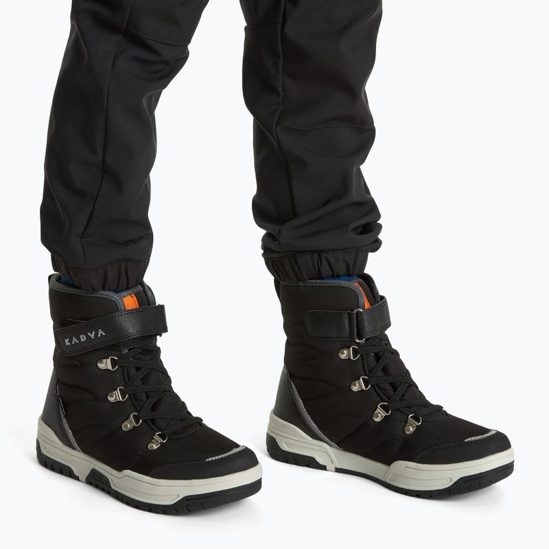 Vaikiški žieminiai batai KADVA Flow WaterProof juodi 2