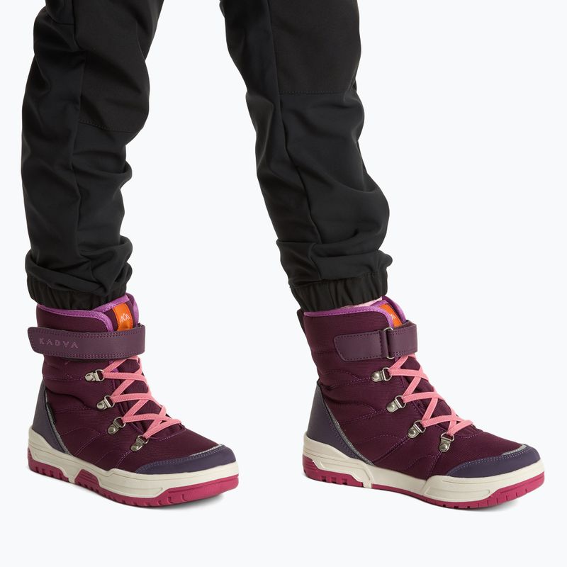 Vaikiški sniego batai KADVA Flow WaterProof bordo spalvos 2