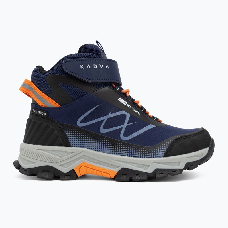 KADVA Rocky Trail Mid WaterProof Softshell vaikiški trekingo batai tamsiai mėlyni 5