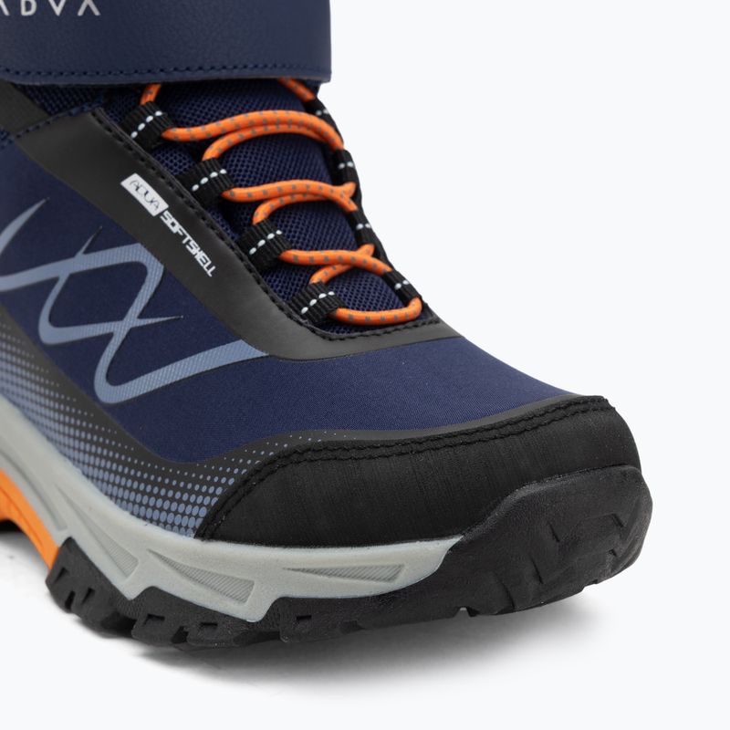 Vaikiški žygio batai KADVA Rocky Trail Mid WaterProof Softshell tamsiai mėlyni 10