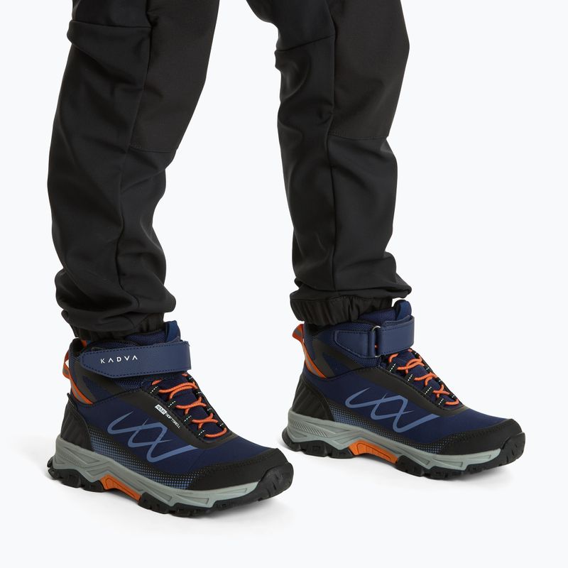 Vaikiški žygio batai KADVA Rocky Trail Mid WaterProof Softshell tamsiai mėlyni 2