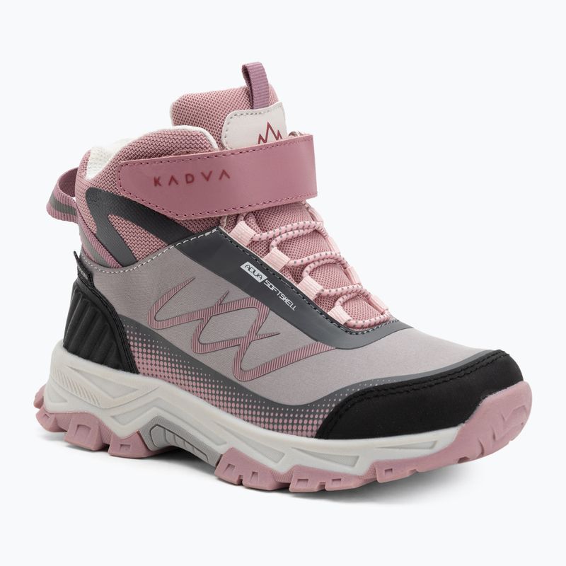 Vaikiški žygio batai KADVA Rocky Trail Mid WaterProof Softshell pilki