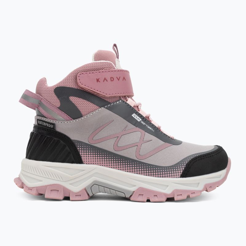 KADVA Rocky Trail Mid WaterProof Softshell vaikiški trekingo batai pilki 5